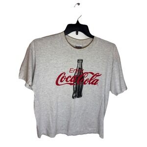 VTG 90s Oneita Enjoy Coca Cola Logo Made In USA Single Stitch T Shirt Size XL